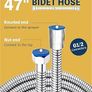 Handheld Bidet Sprayer Kits for UK Toilet Douche_ Shattaf Bidets with Bidet Hose, Spray Holder and T-Adapter  Glossy Silver Image 5
