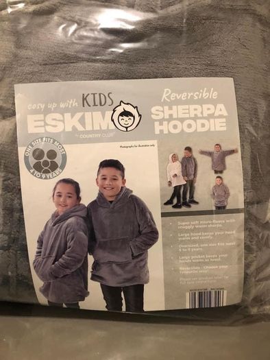 Brand new Kids Eskimo Sherpa Hoodie