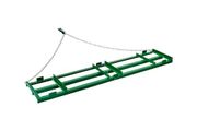 Drag Harrow, 8 ft Heavy Duty Tow Behind Drag Harrow with Adjustable Bars &amp; 72 in Chain, Driveway Grader Landscape Rake for ATV, UTV