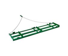 Drag Harrow, 8 ft Heavy Duty Tow Behind Drag Harrow with Adjustable Bars & 72 in Chain, Driveway Grader Landscape Rake for ATV, UTV