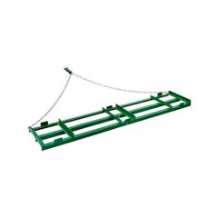 Drag Harrow, 8 ft Heavy Duty Tow Behind Drag Harrow with Adjustable Bars & 72 in Chain, Driveway Grader Landscape Rake for ATV, UTV