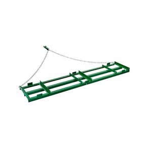 Drag Harrow, 8 ft Heavy Duty Tow Behind Drag Harrow with Adjustable Bars & 72 in Chain, Driveway Grader Landscape Rake for ATV, UTV