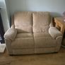 Pair of Parker Knoll 2 seater sofas with matching footstool Image 9