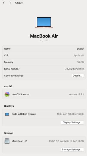 Macbook Air M1 Rose Gold