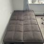 SOFA BED, double.  Like new. Dark brown velvet.  Open to offers Image 2