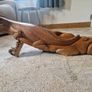 Carved wooden iguana Image 5