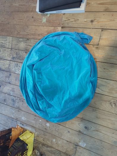 blue beanbag cover