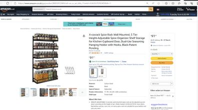 Wall Mounted Kitchen Storage NEW