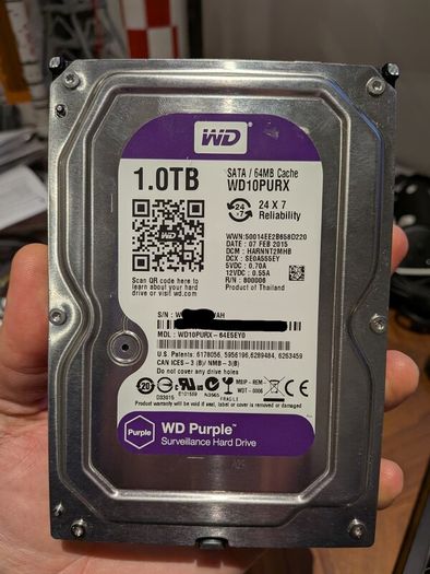 Western Digital Purple 1tb Surveillance Hdd Sata For Sale in ...