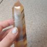 Yellow fluorite towerbwith mud inclusions Image 8