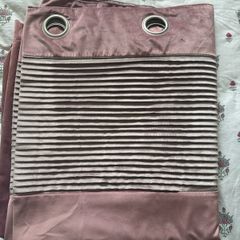 Bailey and Cole pink curtains