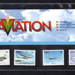 1999 Ireland d Civil Aviation (Douglas DC3, Britten Norman Islander, Boeing 707 & Lockheed Constellation) Commemorative Stamps, Stamp Presentation Pack
