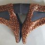 Marks & Spencer Leopard Print Real Pony Hair Ankle Boots, Size 8 Image 2