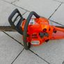 Husqvarna 120 Mark II chain saw in excellent working condition which starts half pull. Image 8