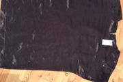 Black satin and sequined top