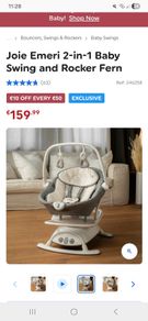 Joie 2-in1 baby swing and rocker