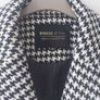 POCO black & white houndstooth belted wrap coat Image 3