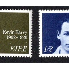 1970 Ireland 50th Anniversary of the Death of Kevin Barry Commemorative Stamp Mint Never Hinged (MNH)