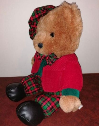 Rare Vintage Tartan Bear 1990