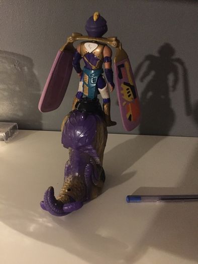 Dragon Flyz Figure And Launcher Works 1995 Vintage Purple