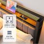 3ft Upholstered Bed Frame with Charging Station/USB Ports and LED Lights Image 5
