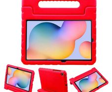 For Lenovo Tab M10 Plus Kids Case Shockproof Cover With Stand - Red