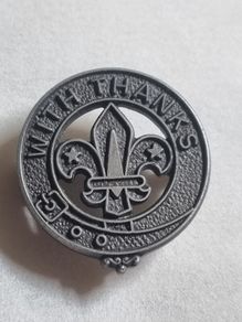 Silver 925 scout badge TK&S