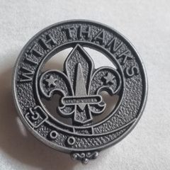 Silver 925 scout badge TK&S