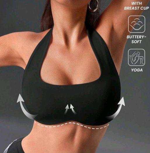 Black Bikini top/Sports Bra size S