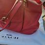 Coach Red Pebble Leather Hand/Shoulder Bag / NEW Image 3