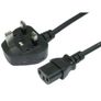UK Mains Power Cable - Pc Monitor Desktop Kettle Lcd Tv Lead - 3 Pin Image 3