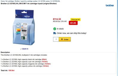 Brother LC 3219 XL Ink