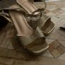 Ladies Sparkly Sandals Image 3