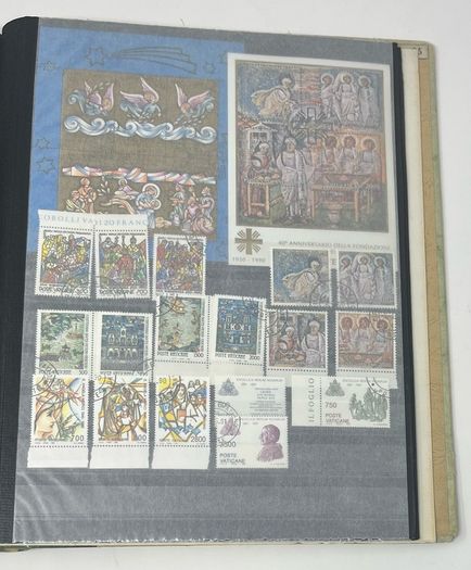 Collection: Vatican City Stamps both mint and used along with some miniature sheets on 40 pages