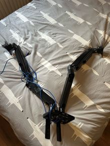 monitor screen dual double mount