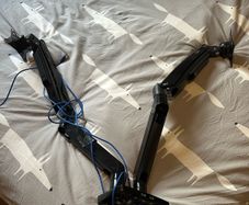 monitor screen dual double mount
