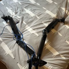 monitor screen dual double mount