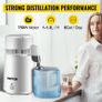 Pure Water Distiller Stainless Steel 4L Dental Distilled Water Machine Filter Medical Labs Electric Distillation Purifier Image 6