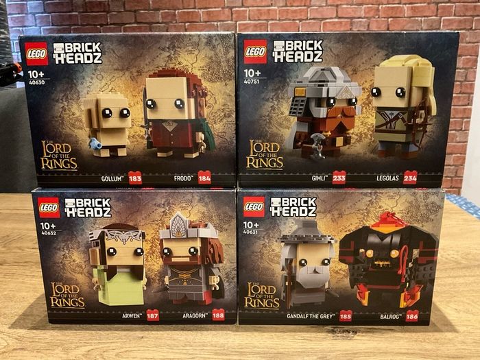 LEGO 40630 / 40751 / 40632 / 40631 Brick Headz / Lord of the rings