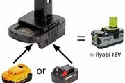 Battery Adapter with USB Port for Dewalt to for Ryobi tools for Milwaukee Battery Convert to for Ryobi 18V Lithium-ion Battery
