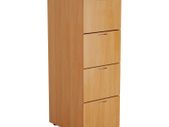 Wooden 4 Drawer Filing Cabinet