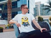 Bmw M Power Minion Printed T-shirt Tee Top Shirt Great Gift Present
