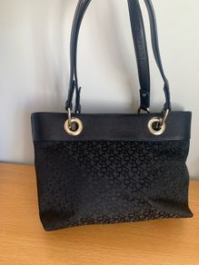 Fake DKNY Black fabric Handbag. Bargain.