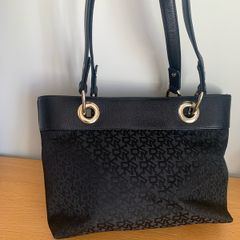 Fake DKNY Black fabric Handbag. Bargain.