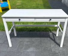 Ikea white hemnes desk with two drawers