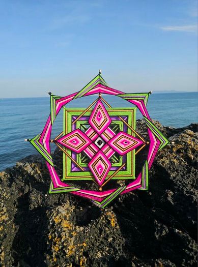 Boho Wall Deco Mandala Ojo de Dios