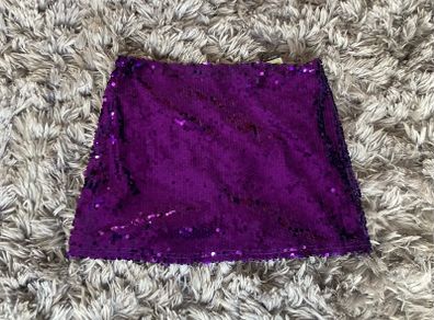 Purple sequin skirt