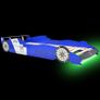 Childrens LED Race Car Bed 90x200 cm Blue Image 3