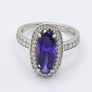 925 Vintage Sterling Silver And CZ Ring Image 10