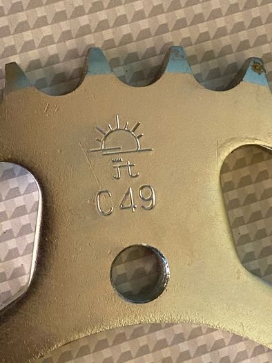 Motorbike chain sprocket